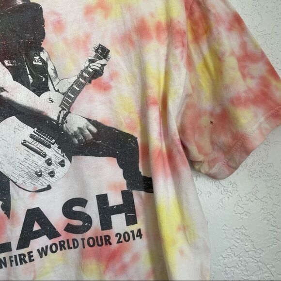 Slash Tie Dye Graphic World on Fire Tour Tee L - Picture 7 of 11